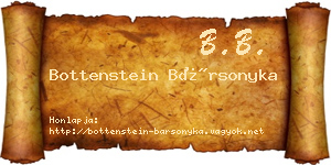 Bottenstein Bársonyka névjegykártya