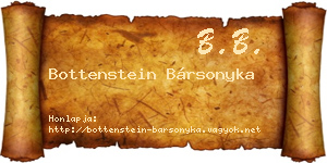 Bottenstein Bársonyka névjegykártya